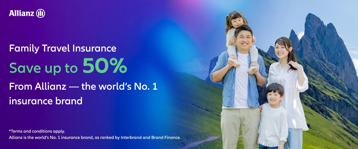 Allianz Family Travel Insurance - Save up to 50%