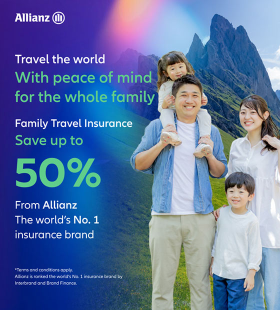Allianz Travel Insurance – Family Plan, Save up to 50%