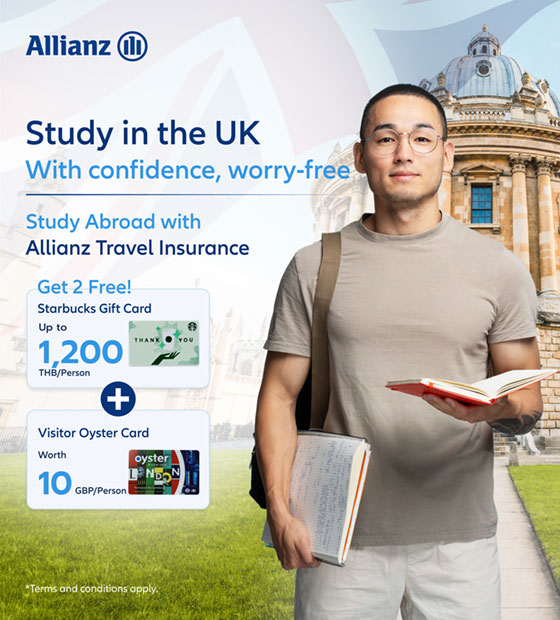 Study in the UK with Peace of Mind Get 2 Rewards!