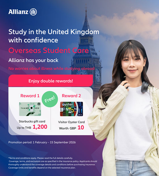 Study in the UK with Peace of Mind Get 2 Rewards!